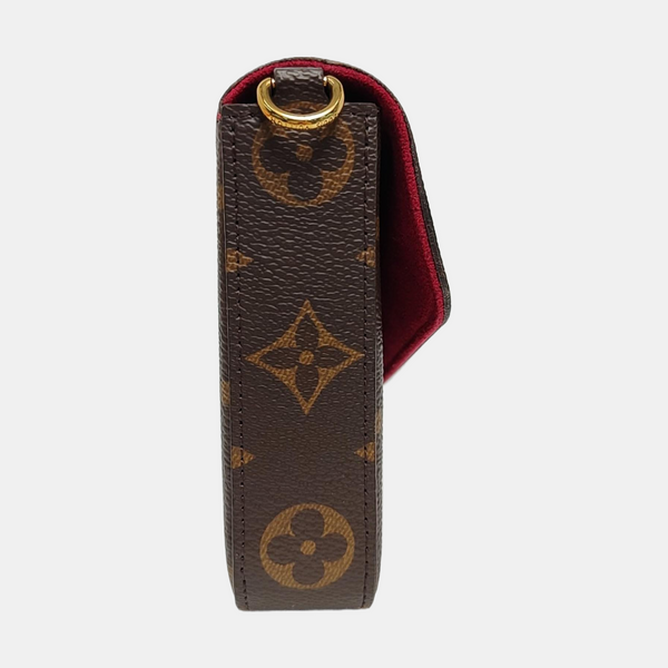 FÉLICIE Monogram Coated Canvas Brown
