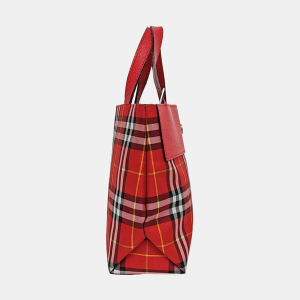 Nylon Tote Bag Red