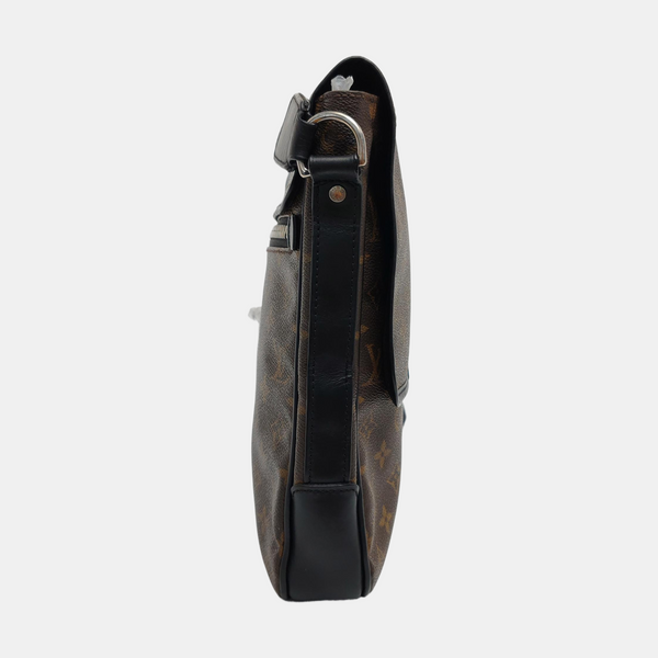 BASS MM Monogram Coated Canvas Brown