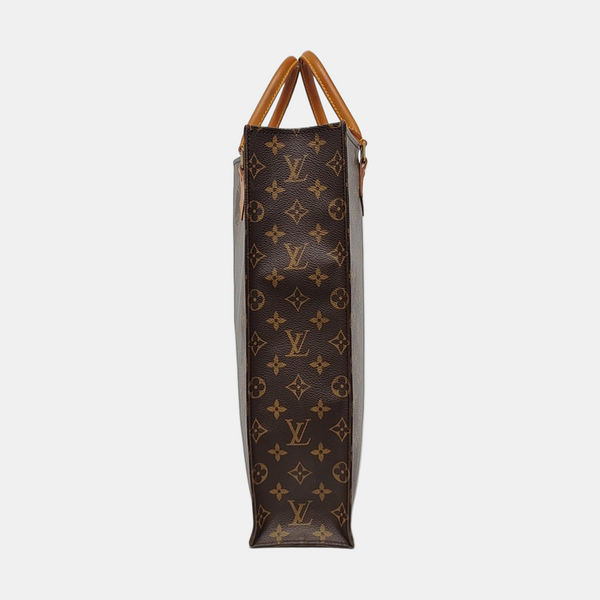 SAC PLAT GM Monogram Coated Canvas Brown