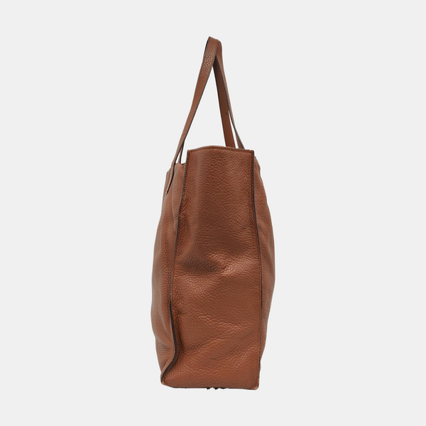 Calfskin Shoulder Bag Brown