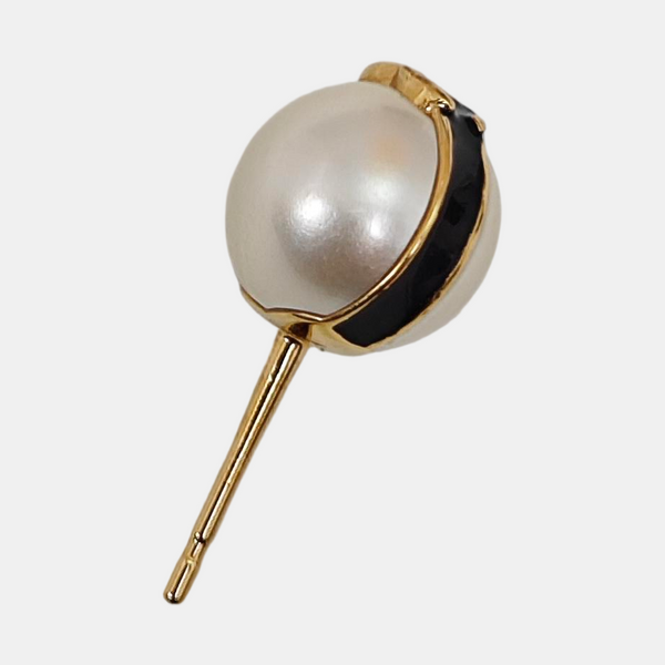 Faux Pearl White Stud Earrings