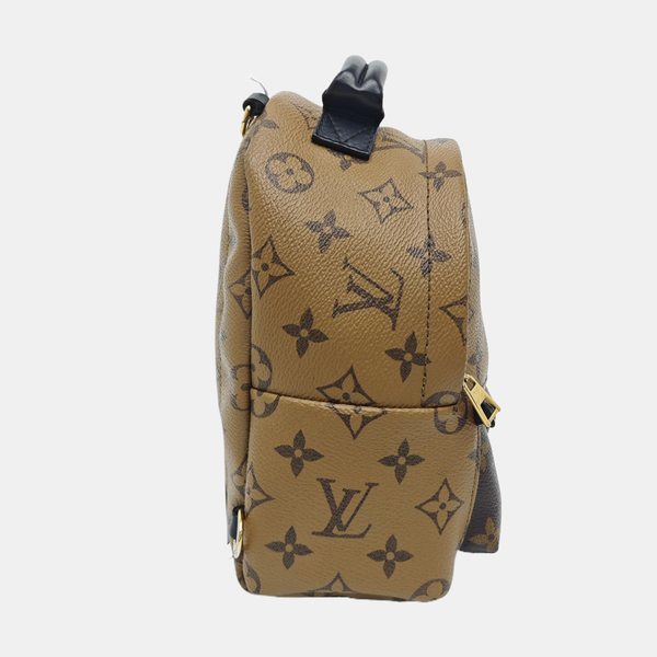 PALM SPRINGS Mini Monogram Coated Canvas Brown