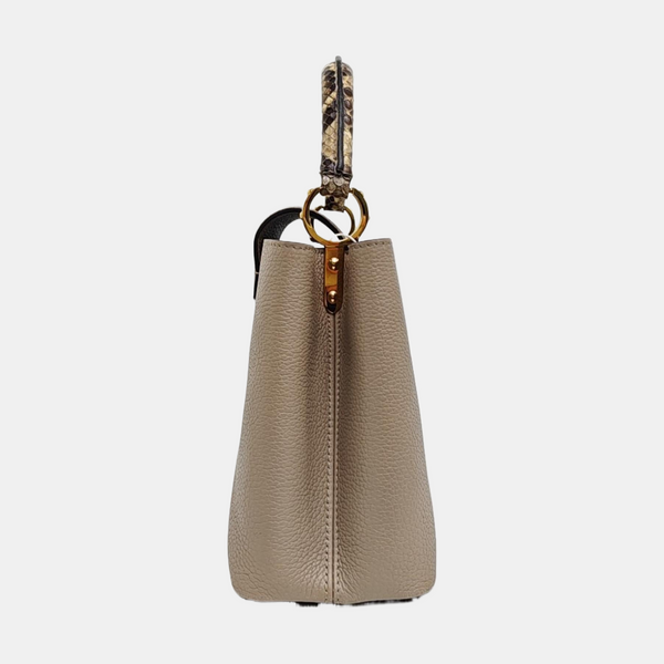 CAPUCINES MM Calfskin Gray