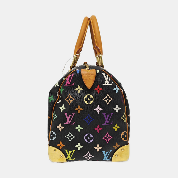 LV × TM SPEEDY 30 Monogram Coated Canvas Black