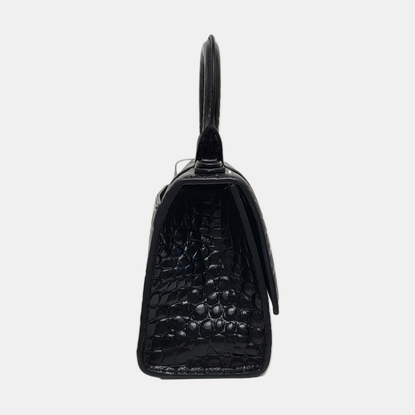 Hourglass Small Calfskin Black