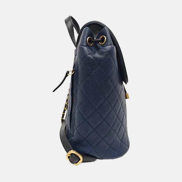 FILIGREE Medium Quilted Grained Calfskin Blue