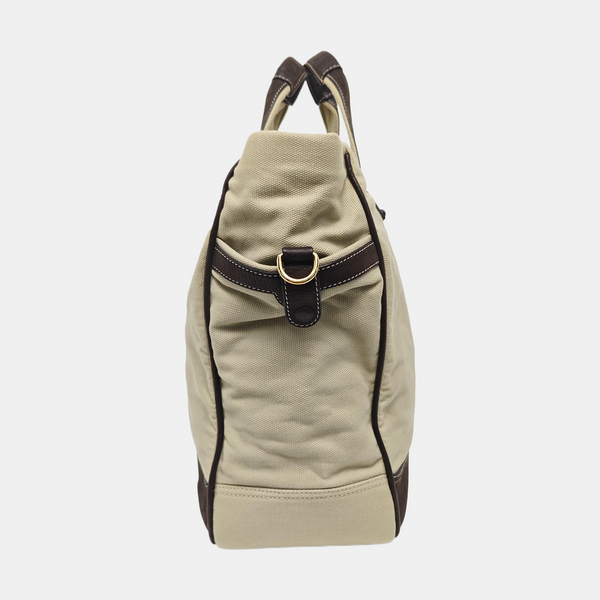 Canvas Shoulder Bag Beige