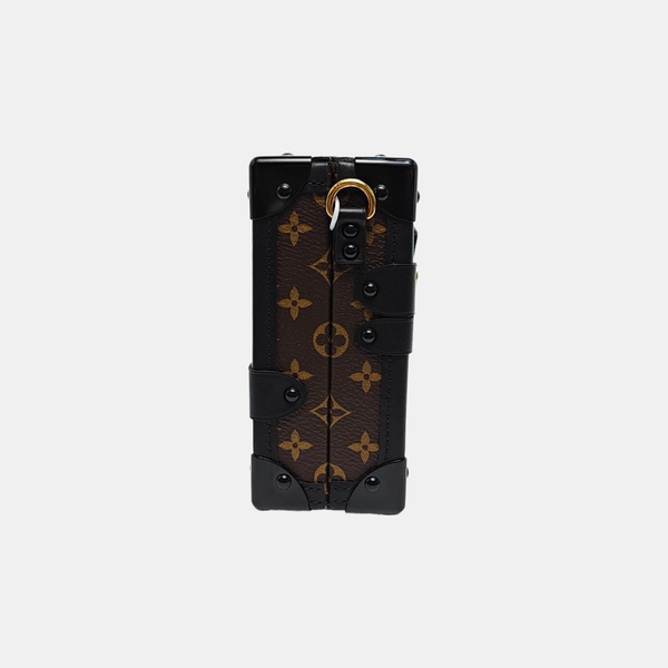 PETITE MALLE Monogram Coated Canvas Brown