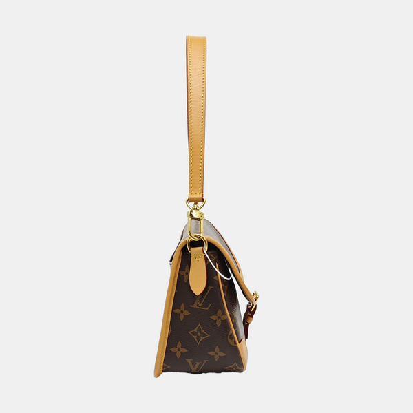 DIANE Monogram Coated Canvas Brown