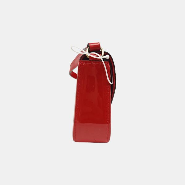 SAC LUCIE Mini Monogram Patent Leather Red