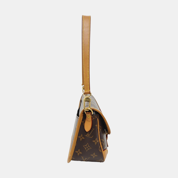 DIANE Monogram Coated Canvas Brown