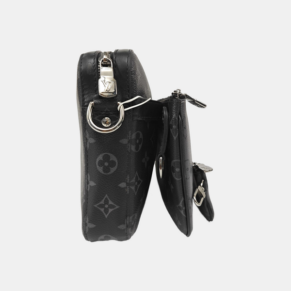 TRIO Monogram Coated Canvas Gray
