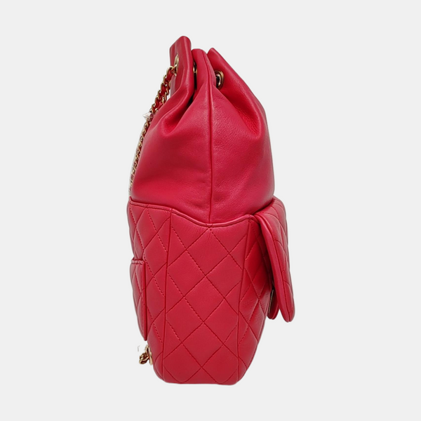 Quilted Lambskin Red