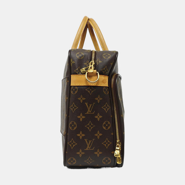 ICARE Monogram Coated Canvas Brown