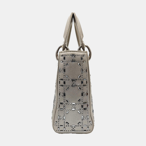 Lady Dior Mini Calfskin Gray