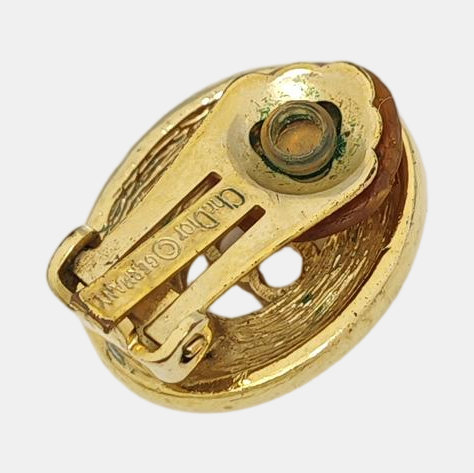 Metal Gold Clip On Earrings