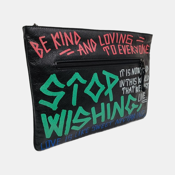 Authenticated pre-owned Ville Calfskin Black - Clutch at Looply