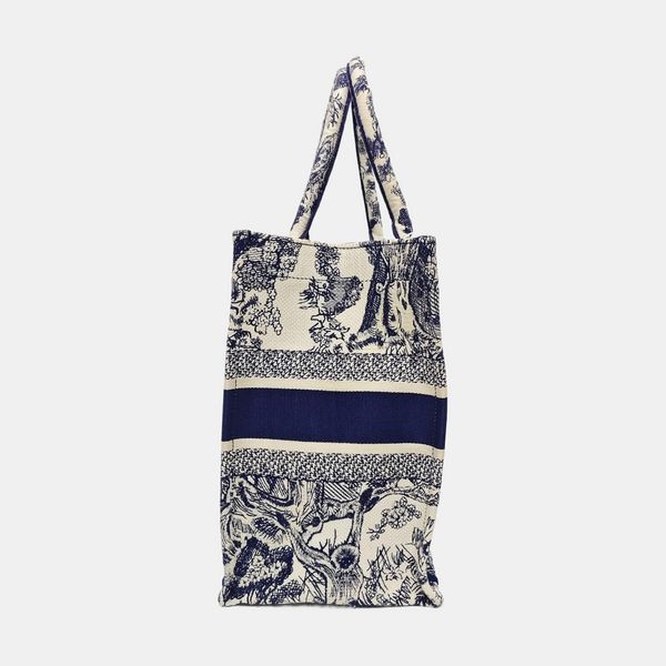 Book Tote Medium Canvas Blue
