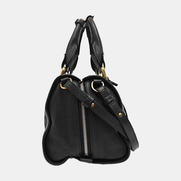 Calfskin Shoulder Bag Black