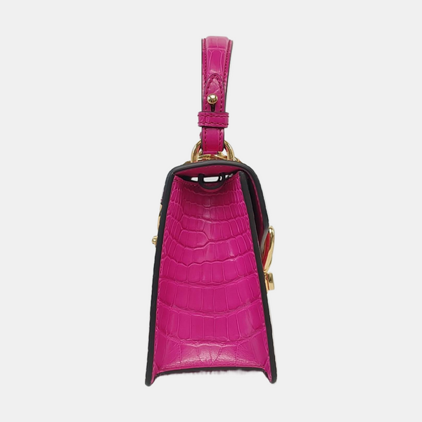 Sylvie Mini Crocodile Red