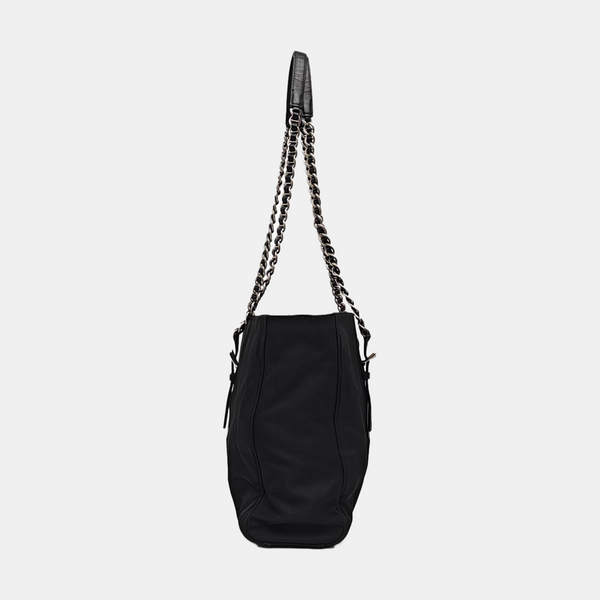 Nylon Shoulder Bag Black