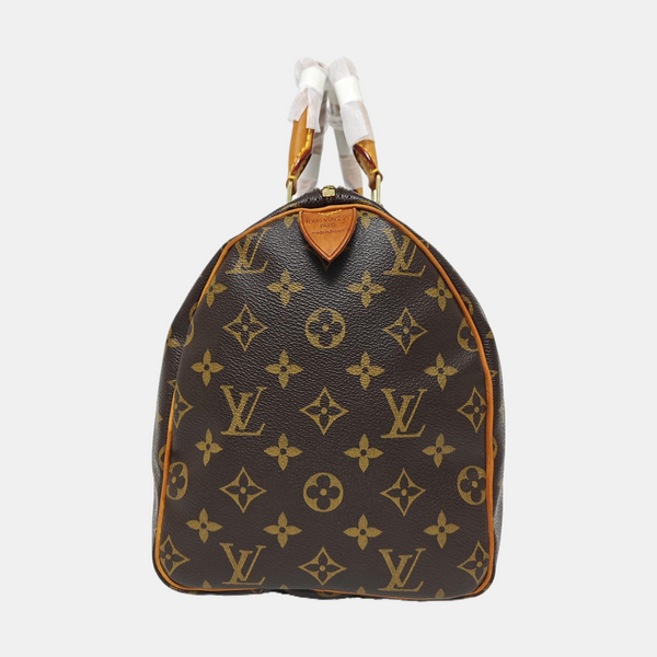 SPEEDY 30 Monogram Coated Canvas Brown