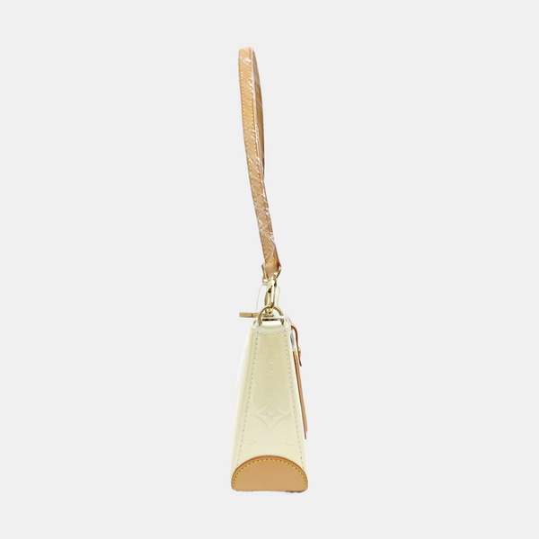 MALLORY SQUARE Monogram Patent Leather White