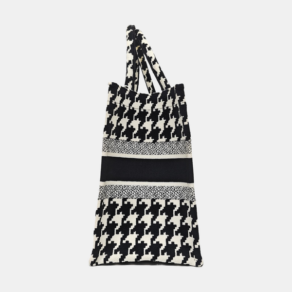 Book Tote Medium Fabric Black