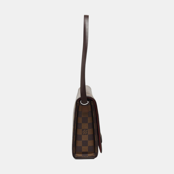 TRIBECA Damier Ebene Coated Canvas Brown