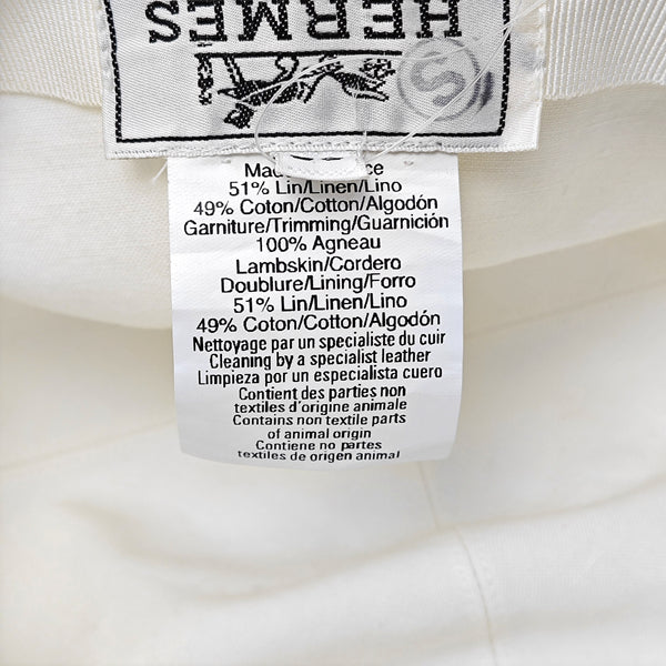 Linen Hat White