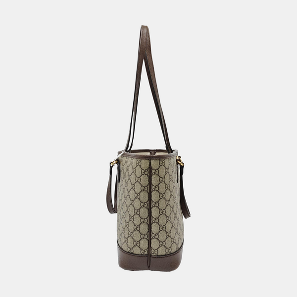Ophidia Medium Monogram Coated Canvas Beige