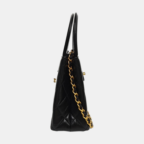 KELLY Mini Quilted Calfskin Black