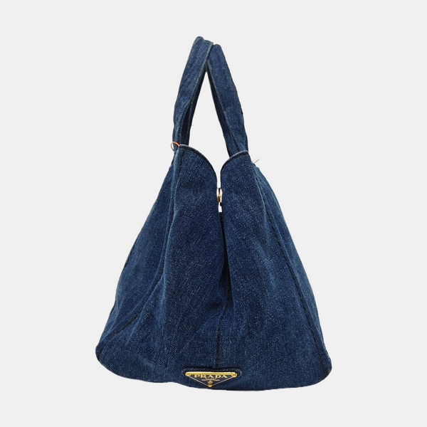 Denim Quilted Denim Blue