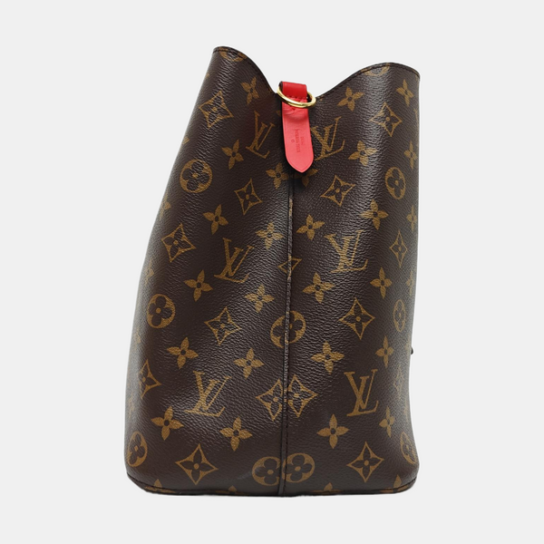 NÉONOÉ MM Monogram Coated Canvas Brown