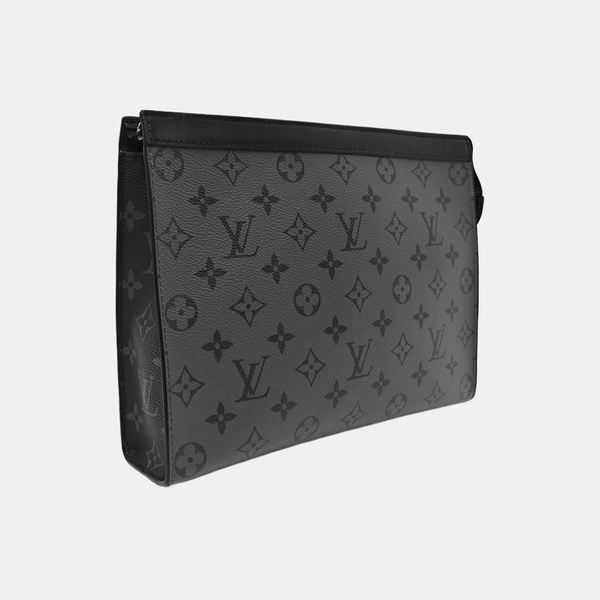 Pochette Voyag MM Monogram Coated Canvas Gray