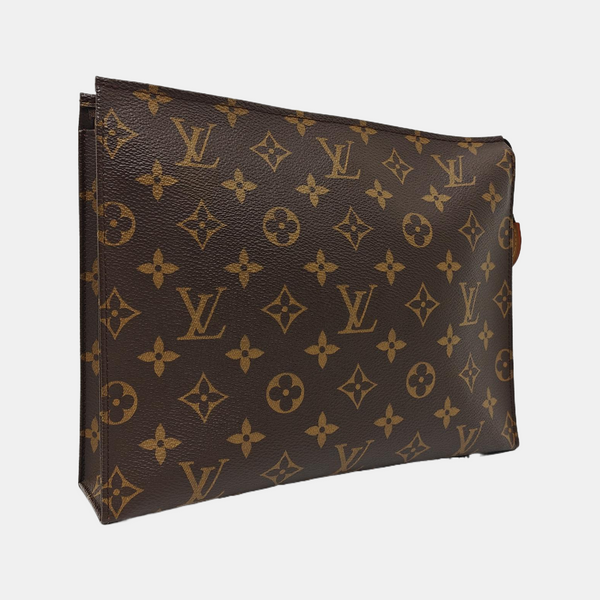 TOILET POCKET 26 Monogram Coated Canvas Brown
