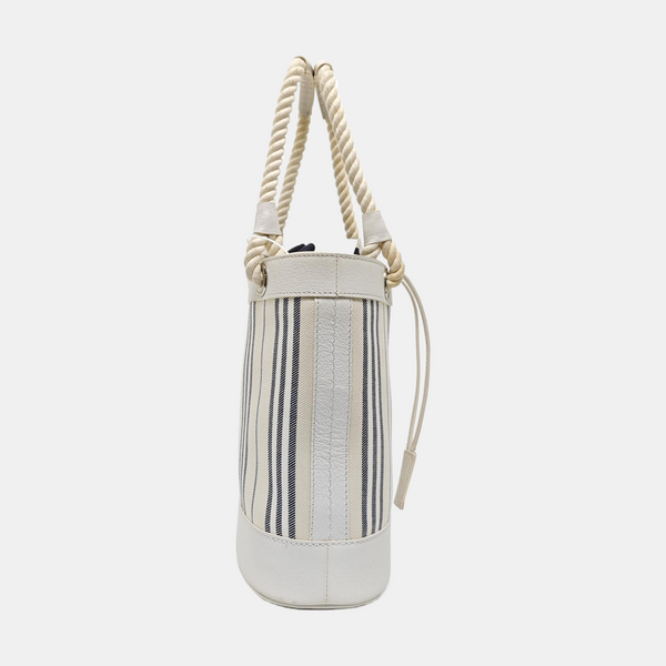 Canvas Bucket Bag Beige