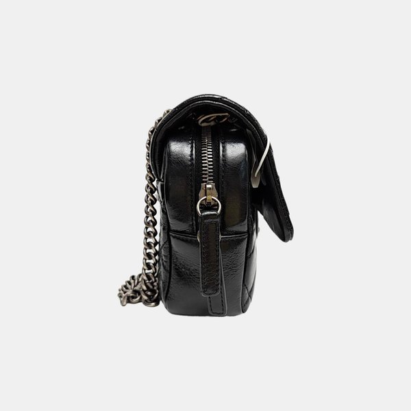 CC CROWN Quilted Calfskin Black
