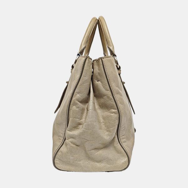 Shoulder Strap Calfskin Gray