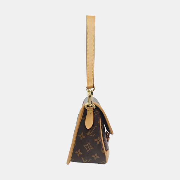 DIANE Monogram Coated Canvas Brown