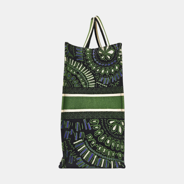 Book Tote Large Canvas Green