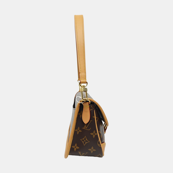 DIANE Monogram Coated Canvas Brown