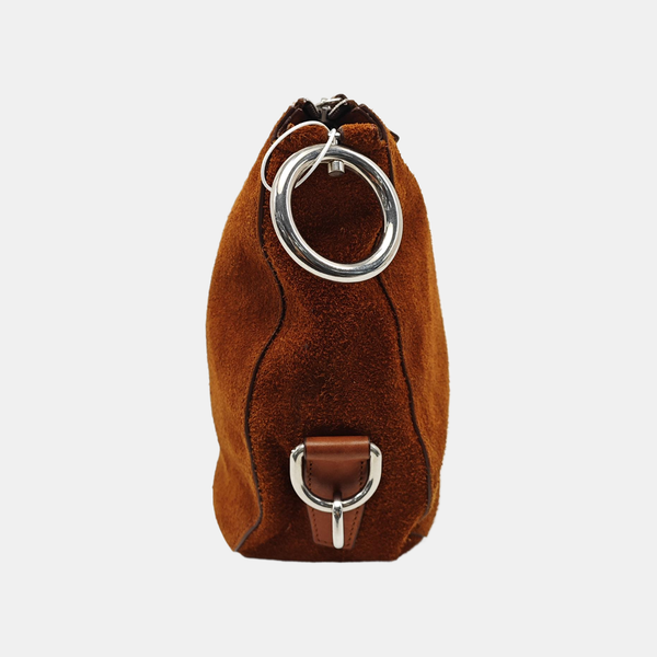 Suede Shoulder Bag Brown