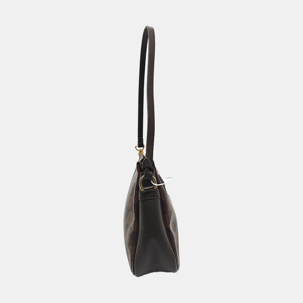TROUSSE MAKE UP Damier Ebene Coated Canvas Brown