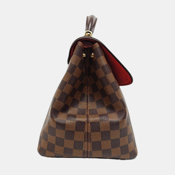 BERGAMO MM Damier Ebene Coated Canvas Brown