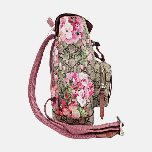 GG Blooms Coated Canvas Black