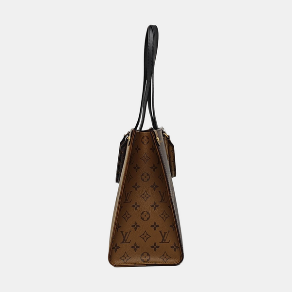 ONTHEGO MM Monogram Coated Canvas Brown