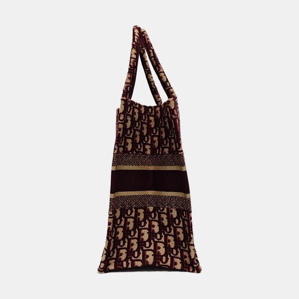 Book Tote Medium Oblique Canvas Red