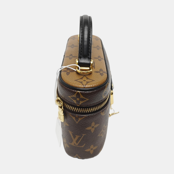 Vanity Chain Pouch Monogram Coated Canvas Brown